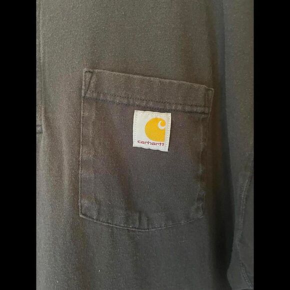 Carhartt Henley Shirt Black Loose Fit Men's Size 3XL - Picture 2 of 5